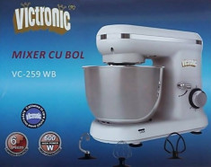 Mixer cu bol Victronic VC259WB 600W 6 trepte viteza, functie Pulse foto