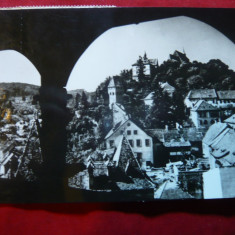 Ilustrata Sighisoara- Vedere din Turnul cu Ceas ,circulat 1969