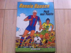 ronnie hansen pech voor pablito benzi desenate hobby fotbal brussel belgia 1981 foto