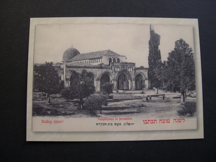 Tempelplatz in Jerusalem. Iudaica - carte postala, reproducere