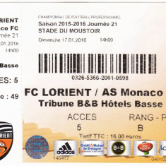 Bilet meci fotbal FC LORIENT - AS MONACO 17.01.2016