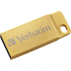 Stick USB 2.0 Verbatim Metal Executive 16 GB Aluminiu Auriu foto