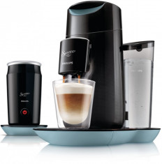 Aparat de cafea cu paduri Philips Senseo Twist and Milk HD7874/60 Negru - Albastru foto