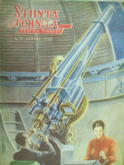 Stiinta si tehnica pentru tineret aprilie 1950 cale ferata astronomie foto
