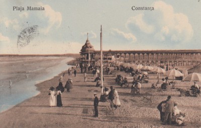 CONSTANTA PLAJA MAMAIA CIRCULATA 1912 foto