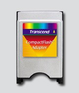 Adaptor PCMCIA Transcend CompactFlash Negru foto