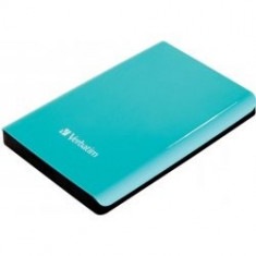 HDD Extern Verbatim Store &amp;#039;n&amp;#039; Go USB 3.0 1TB Turcoaz foto