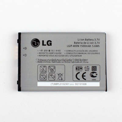 Acumulator LG P503 P500 P520 P505 P509 LGIP-400N 1500mAh nou original foto