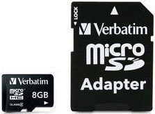 Card SDHC cu adaptor Verbatim 8GB Class 4 foto