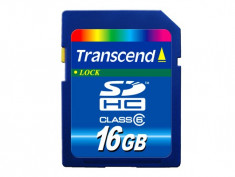 Card SDHC Transcend 16GB Class 6 foto