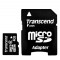 Card microSDHC cu adaptor SD Transcend 4GB Class 6
