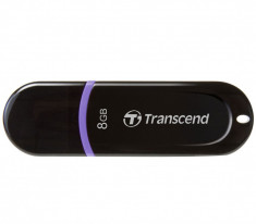 Stick USB 2.0 Transcend JetFlash 300 8GB Negru foto