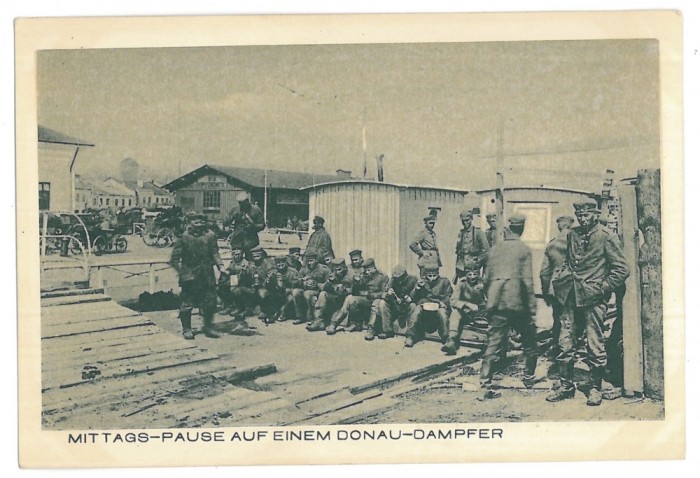 2518 - Danube PORT, Military, Romania - old postcard - unused