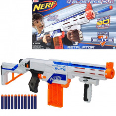 Pusca Hasbro - Nerf N-Strike Elite Retaliator Alb - Portocaliu foto