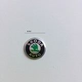 Emblema Cheie Skoda Fabia Octavia Superb Aluminiu Verde 14mm