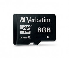 Card microSDHC Verbatim 8GB Class 4 foto