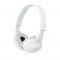 Casti cu banda si microfon Sony MDR-ZX110APW Alb