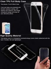 Husa iPhone 7 Plus Full Body TPU Transparenta foto