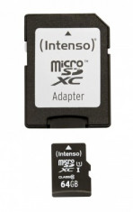 Card microSDXC Intenso 64GB Premium Class 10 UHS-I foto