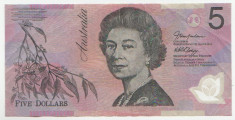 Australia 2003 - 5 dollars, polimer cc foto