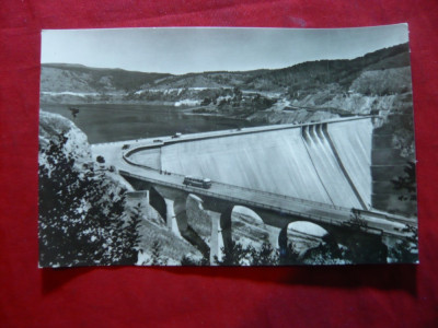 Ilustrata- Barajul si Lacul Bicaz, inceputul anilor &amp;#039;60 foto