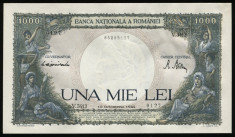 ROMANIA 1000 LEI 10 OCTOMBRIE 1944 NECIRCULATA UNC foto