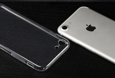 Husa silicon transparenta TPU iPhone 7 foto