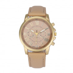 Ceas Dama Fashion GENEVA - Curea Imitatie Piele , Analog, Quartz