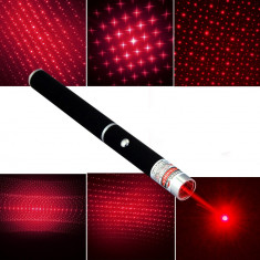 Laser pointer rosu, putere mare 100mW, forma stilou foto