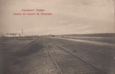 GIURGIU FABRICA DE ZAHAR DANUBIANA VEDERE DIN CANALUL SF. GHEORGHE EDITURA SOCEC foto