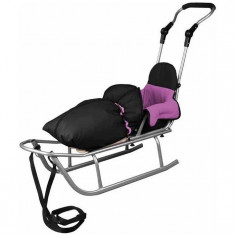 Sanie Rider Plus Cu Sac De Iarna Speedy Mov - Baby Dreams foto