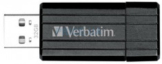 Pendrive Verbatim 32 GB Pin Stripe, negru foto