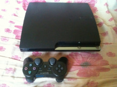 Consola-Ps3-Playstation 3-slim modat+multe jocuri -gta 5 , fifa 17-etc foto