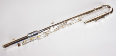 Flaut copii/incepatori gat curbat argintiu NOU Cherrystone C (Do m) foto