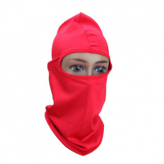 Cagula din supraelastic rosie, masca protectie , ski, scuter,airsoft, tip ninja foto