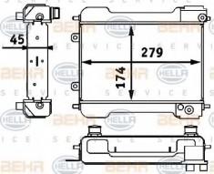 Radiator ulei, ulei motor MERCEDES-BENZ G-CLASS 350 Turbo GD - HELLA 8MO 376 725-731 foto