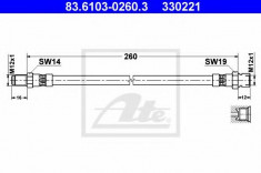 Furtun frana - ATE 83.6103-0260.3 foto