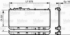 Radiator, racire motor MAZDA FAMILIA V 1.5 16V - VALEO 734123 foto