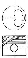 Piston AUDI 4000 1.9 D - NURAL 87-990100-40 foto