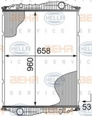 Radiator, racire motor - HELLA 8MK 376 724-731 foto