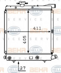 Radiator, racire motor CHRYSLER VOYAGER II 2.5 i - HELLA 8MK 376 707-481 foto