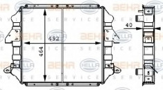 Radiator, racire motor - HELLA 8MK 376 709-211 foto