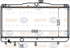 Radiator, racire motor TOYOTA COROLLA limuzina 1.6 - HELLA 8MK 376 704-551 foto