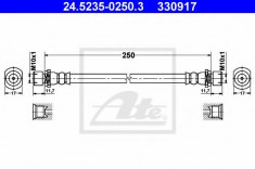 Furtun frana TOYOTA PICNIC 2.0 VVT-i - ATE 24.5235-0250.3 foto