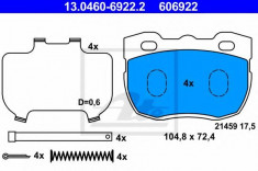 placute frana LAND ROVER DISCOVERY 2.5 TDI 4x4 - ATE 13.0460-6922.2 foto