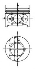 Piston RENAULT CLIO Mk II 1.5 dCi - KOLBENSCHMIDT 40465600 foto