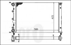 Radiator, racire motor ALFA ROMEO 147 2.0 16V T.SPARK - LORO 002-017-0003 foto