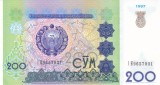 Bancnota Uzbekistan 200 Sum 1997 - P80 UNC