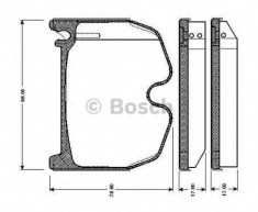 placute frana MERCEDES-BENZ SL 55 AMG - BOSCH 0 986 TB2 452 foto