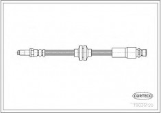 Furtun frana FORD FOCUS II 1.6 - CORTECO 19035120 foto